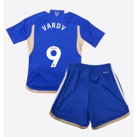 Fotbalové Dres Leicester City Jamie Vardy #9 Dětské Domácí 2023-24 Krátký Rukáv (+ trenýrky)